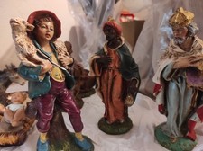  Quattro Statue Presepe Cm 20