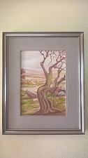 OLIO SU TELA A.PUXEDDU albero