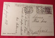 Cartolina veduta di Roma  + annullo pubblicitario  CHININO (14X9) viaggiata 1928