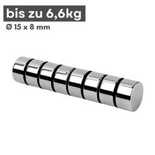 Magnete neodimio 15x8mm - magnete,