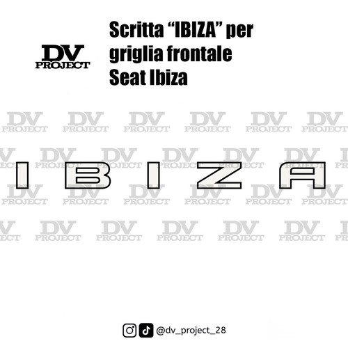 Scritta ibiza per paraurti - ibiza,