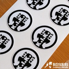 2 Adesivi K.I.K. 4x2  4x4 trazione Fiat Panda mozzi mk1 prima serie KIK restauro