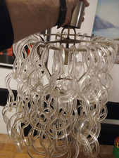 LAMPADARIO VINTAGE VETRO DI MURANO=artista Angelo Mangiarotti