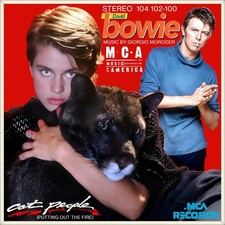 7" DAVID BOWIE Cat People OST GIORGIO MORODER, NASTASSJA KINSKI Germany MCA 1982