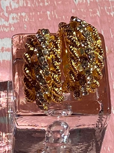 Orecchini vintage tono oro - orecchini,
