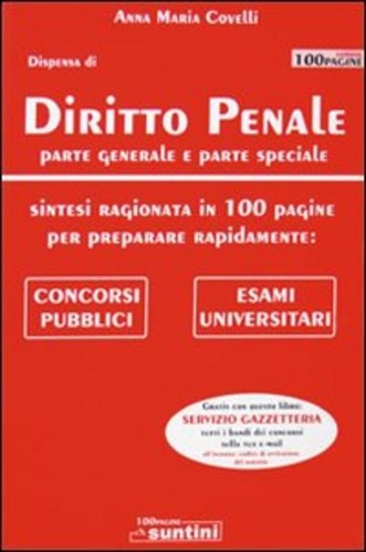 Diritto penale parte - penale., generale