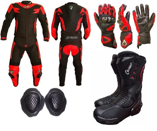 Tuta moto 2pezzi pelle - moto, e