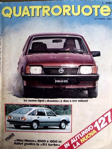 Quattroruote 312 1981 test - 312,