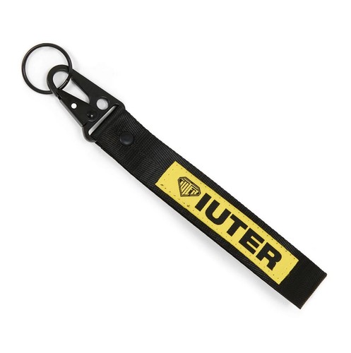 Iuter ribbon keychain - ribbon, black