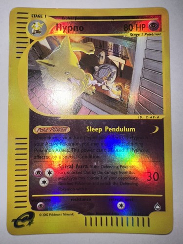 Pokemon card hypno - pokemon, reverse