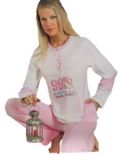 Pigiama donna caldo cotone