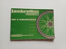 Innocenti Lambrettino 48 1967 manuale uso manutenzione originale