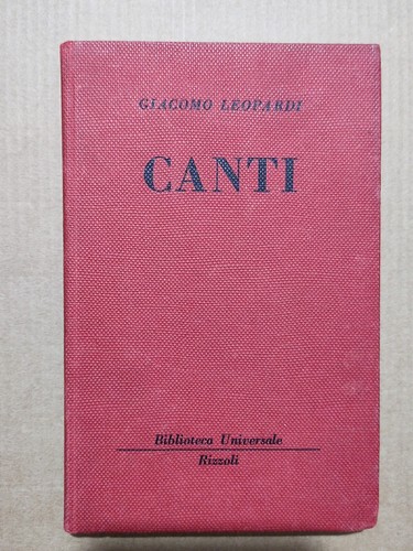 Libro canti giacomo - libro, di