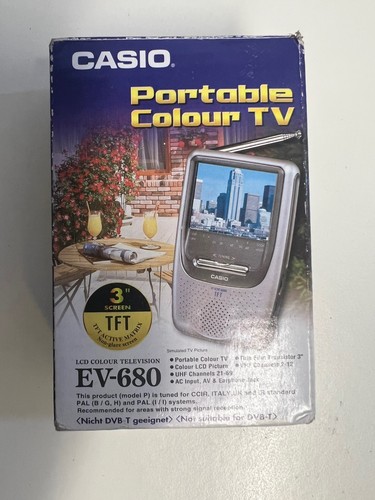Casio 680 portable color tv - color,