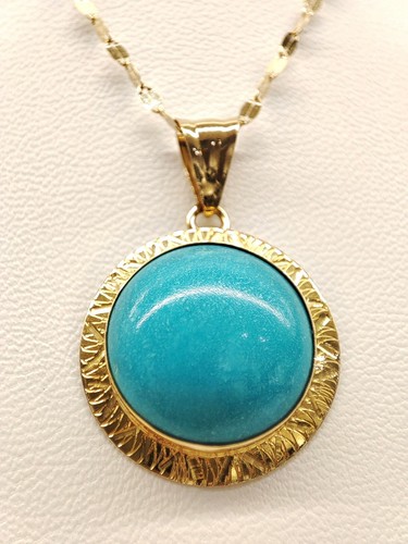 Turquoise and gold - turquoise, kt