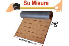 TAPPETO SU MISURA in Cocco Naturale Fondo Antiscivolo Antimuffa Autoestinguente