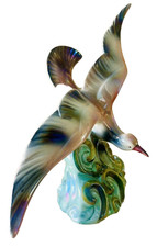 Statuette en faïence belge