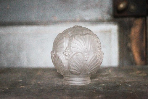 Globe vintage abat jour verre - vintage,abat-jour,