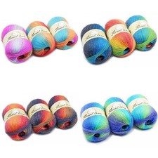 Lana sfumata linea arcobaleno