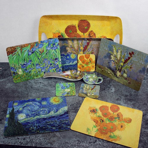 Van gogh art themed serving - van,