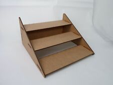 ESPOSITORE IN LEGNO 3 GRADINI - BANCONE, ZOCCOLO VENDITA AL DETTAGLIO TAGLIO LASER - RIPIANI A PIÙ LIVELLI