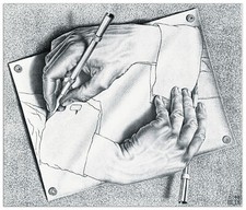 Pannello MDF-Drawing Hands