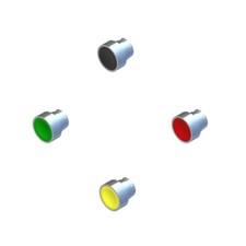 COMEPI Pulsante d. 22 metallica filo ghiera |  4 varianti di colore a scelta