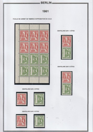 Berlin annee 1961 lot - -,
