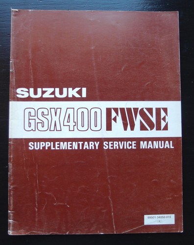 Suzuki gsx400fwse 1984 suppl - 1984,