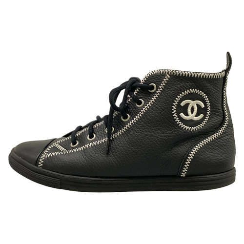 Chanel g26552 black leather - black,