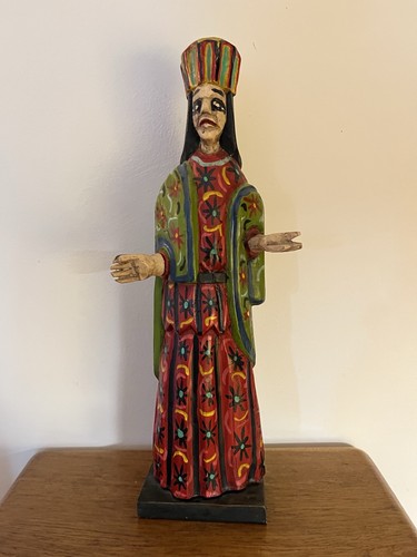 Hand painted carved - hand-painted,, wooden