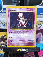 Pokemon Mewtwo 10/102 Rara Holo | Set Base Italiano Vintage | Played