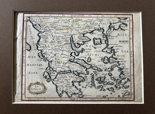 Mappa antica xviii secolo - mappa,