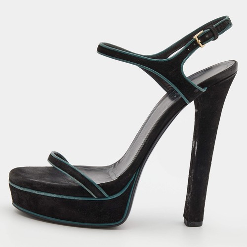 Sandali gucci neri scamosciati - sandali,