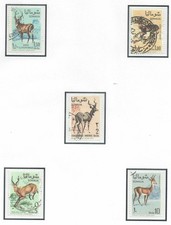 SOMALIA 1968 FAUNA ANIMALI ANTILOPI E GAZZELLE 5 Val. Cat.M.129-133