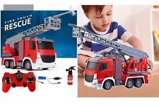 Camion Pompieri Telecomandato Radiocomandato bambini Camion luci e acqua telecom