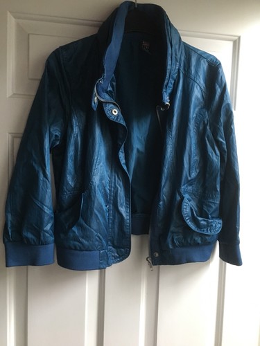 Giacca blu impermeabile - , zara
