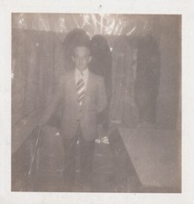 B4 - Foto Photo Fotografia Anni 70 - Uomo Giacca Cravatta