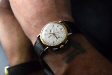 BAUME & MERCIER 6101099 TRICOMPAX VINTAGE CHRONOGRAPH STEEL GOLD LEMANIA 1873