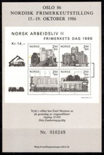 Norvegia 1986 bl - mi., bl.6