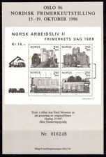 Norvegia 1986 Mi. Bl.6 Foglietto 100% Nuovo ** Speciale,Capannoni Industriali