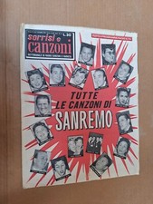 GIORNALE TV SORRISI E CANZONI FESTIVAL DI SANREMO 1957