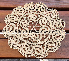 Copriletto a tombolo - fatto a