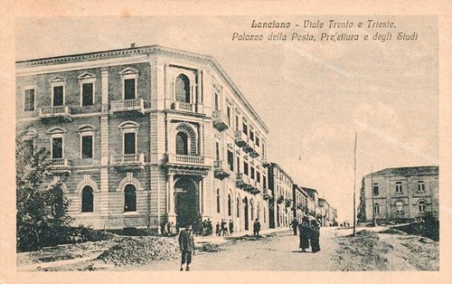 Ec87 cartolina lanciano viale - cartolina,