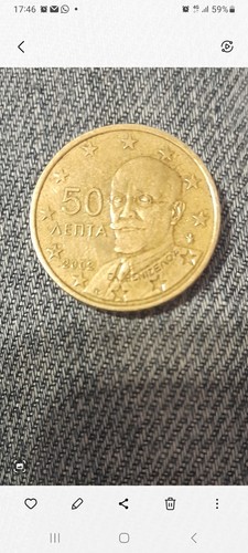 Moneta centesimi grecia - moneta,