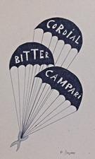 FORTUNATO DEPERO, PARTICOLARE TECNICA SU CARTONCINO - CM. 23,6 x 36,7