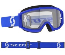 MASCHERA MASCHERINA MX CROSS SCOTT MX GOGGLE PRIMAL BLU WHITE ANTIFOG CLEAR