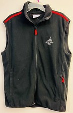 Gilet nero pile Torino 2006 Olimpiadi invernali Asics XL nuovo