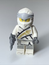 Lego Zane Legacy testa piatta argento Ninjago njo713