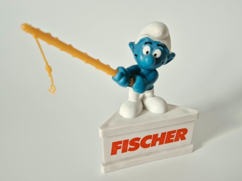 Puffo pubblicitario pescatore